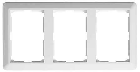 Elko EKO30183 Kombinasjonsramme renhvit 3-rom, Strømbrytere & vegguttak