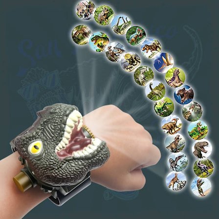 Dinosaur Watch Flashlight Projector Toys Animal Pattern Torch Edu