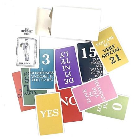 Eremitten tarot-budskaber orakelkort profeti spådomsspil familieselskab brætspil spådomsspil begynderkort (FMY)