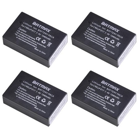 Batmax LP-E17 LPE17 LP E17 kameran akku + LED-kaksois-USB-laturi Canon EOS R8 RP R50 200D 250D M3 M5 M6 750D 760D T6s 800D T8i