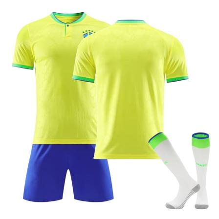 2223 Brasil hjemmedrakt nr. 10 Neymar 20 Vinicius 9 Charlesson 18 Jesus draktsett Z1 No 22