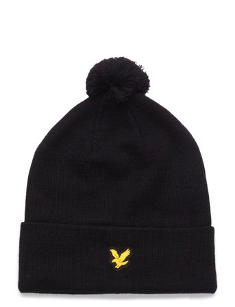 Golf Merino Blend Beanie Black Lyle & Scott Sport
