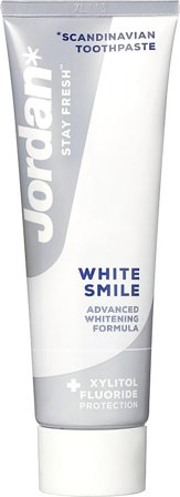 Jordan Tandpasta White Smile 75 ml, Medicin & Pleje, Tandbørster, Voksentandbørster