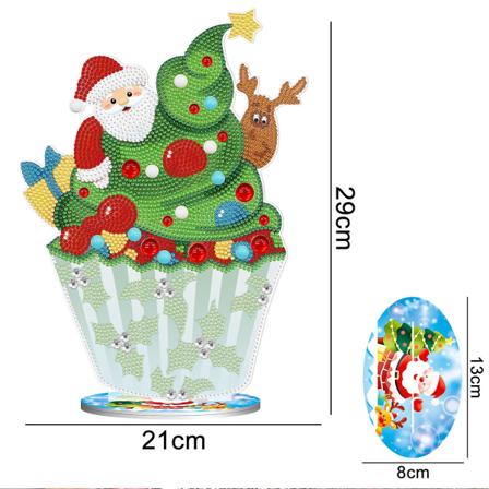 DIY Diamantmaleri Dekoration Kort Julegave Hjem Tredimensionel Dekoration Hånd Stick Diamant Dekorativ Maleri #5 #9