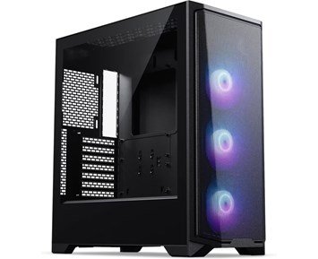 Eclipse G370A Mid Tower Case, Temp Glass, DRGB Fan x 3 - Black - Phanteks Eclipse G370A, flexibelt & stort datorchassi