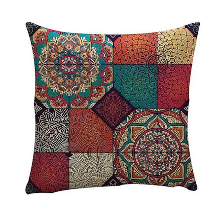 Stilren Enkel Farve Mønster Pudebetræk Bomuld Hør Hør Pudebetræk Dekorativ