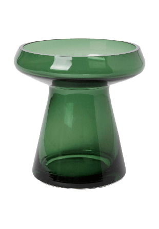 MANO ATELIER Glasvas 17 cm Dekoration Grön ONESIZE