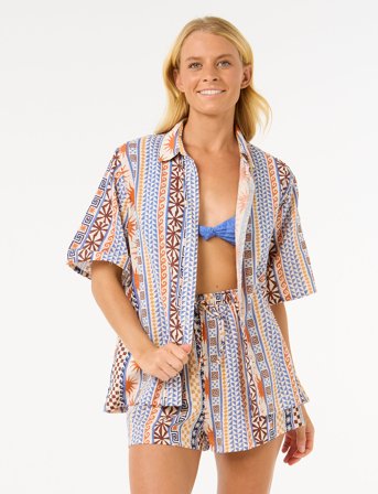 Rip Curl San Carlos S/S Shirt - Blue - S