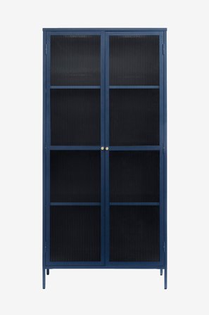 Håum - Vitrinskåp Sundsvall 190 x 90 x 40 cm - Blå - Skåp - Från Homeroom