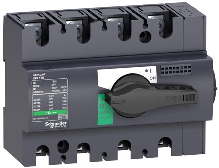 Schneider Electric 28909 Lastfrakobler 0–690 V 100 A, 4 poler, Elfordeling & strømforsyning