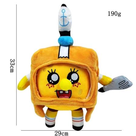 3kpl Lanky-box Pyjamanaamioitu mies Pehmeä Pehmolelu Sarjakuva Robotti Pehmo Söpö Laatikko Foxy Rocky täytetty tyynynukke Ihana lasten lahja 7