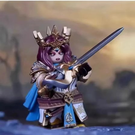 2025 NY GP201 Lich King Medieval Round Table Knights byggekloss Anime-klosser Actionfigur Samlemodell Dukkeleke Gaver(D)