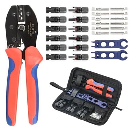 Krympetang Mc4 solcelle stik krympetang håndværktøj 28 dele,