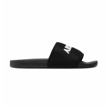 Armani Exchange Sliders Sort, Herre Sandaler, Størrelse: 43 EU