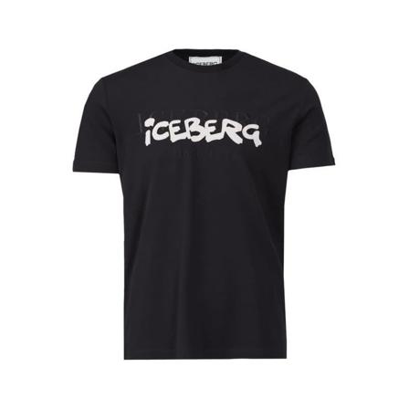 Iceberg, T-Shirts Czarny, Mężczyzna, Rozmiar: XL