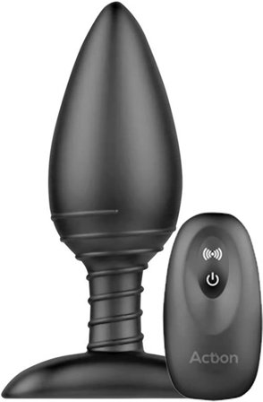 Action Asher Butt Plug Remote Control Analplugg med vibrator - Blushme.se