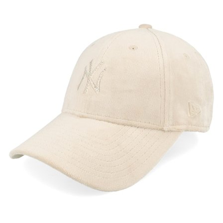 New Era - MLB - Beige - adjustable - Cap - New York Yankees Womans Diamante Velour 9FORTY Stone Adjustable - Hatstore