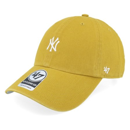 47 Brand - MLB Geel unconstructed Cap - New York Yankees MLB Runner 47 Clean Up Goldenrod Dad Cap @ Hatstore