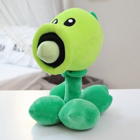 1-pakke med Plants vs. Zombies Pea Plant Plysjlegetøj til børn S