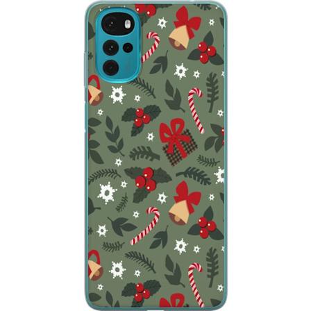 Motorola Moto G22 Genomskinligt Skal God Jul mönster