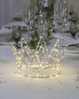 Star Trading LED Borddekorasjon Crown - H 12 cm, Ø 22 cm