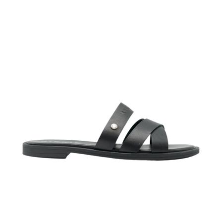 Nikkie, Strap Sliders Zwart, Dames, Maat:38 EU
