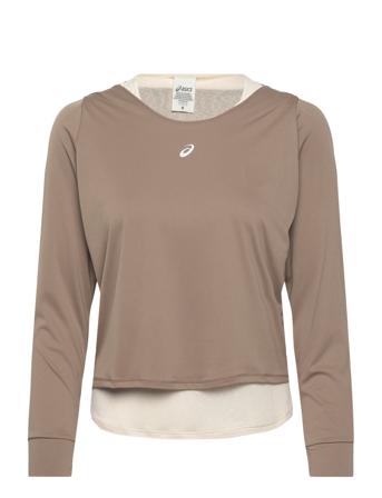 Nagino Run Ls Top Sport Women Sport Clothing Sports Tops & T-shirts Sport Long Sleeve Tops Beige Asics