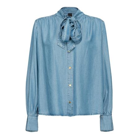 Pinko - Skjortor - Blå - Dam - Storlek: L/xl, Dam, Storlek: L/XL