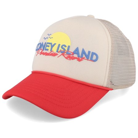 Coney Island Picnic - Beige trucker Caps - Resort Oatmeal/Salsa A-Frame Trucker @ Hatstore