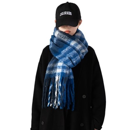 Rutete sjal dusk skjerf dame vinter all-match mote skjerf casual