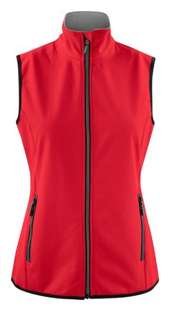 Printer Trial Vest Lady Softshellvest Rød Rød, Tøj
