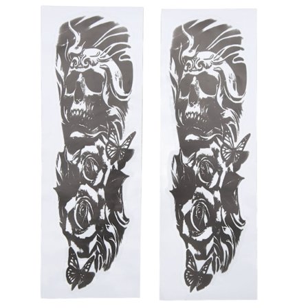 1 Par Moderne Motorcykel Hodeskalle Klistermærke Papir Universal Motorcykel Dekaler til Motorcykel Modifikation Hodeskalle Sommerfugl