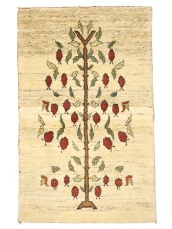 Handknuten Gabbeh 59X94 Orientalisk Ullmatta Liten