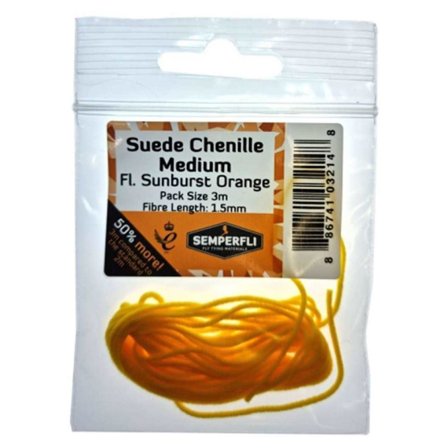Semperfli Suede Chenille 1.5mm Medium - Fl Sunburst Orange