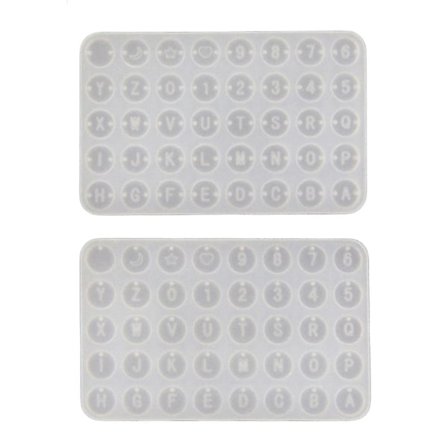 DIY-vedhængsforme - Resinform - Bogstav- og talformede smykkeforme med huller