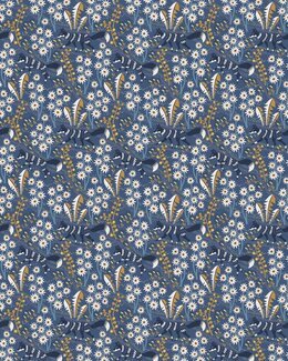 Meterware Stjärnspeja bru Blau