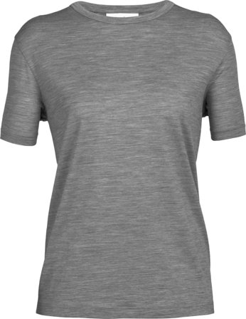 Icebreaker Women's Granary Short Sleeve Tee Women short-sleeved sweaters Grey M