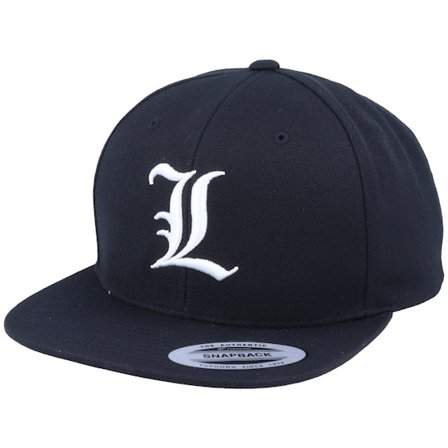Iconic - Noir snapback Casquette - L Letter 3D Black Snapback @ Hatstore