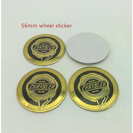 4 st 54mm 56mm 60mm 64mm Chrysler 300c Bil Hjulcentrum Kåpa Navkapsel Resin Badge Emblem Klistermärke Dekal Styling Tillbehör