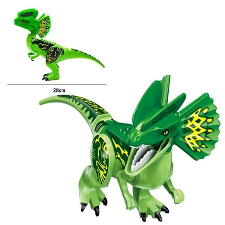 Jurassic Dino World byggeklodser: Velociraptor, T-Rex, Triceratops og Indominus Rex Legetøj