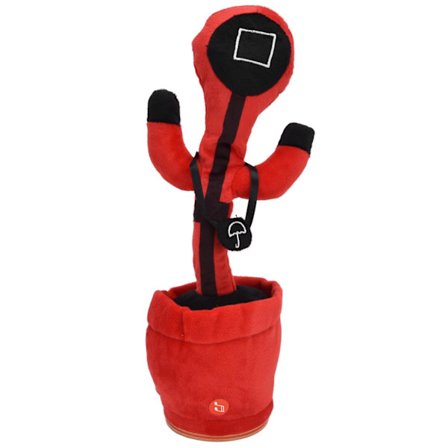 Søt Dansende Syngende Lysende Utstoppet Leketøy Innovativt Opptak Ferie Bursdagsgave Firkantet Ansikt