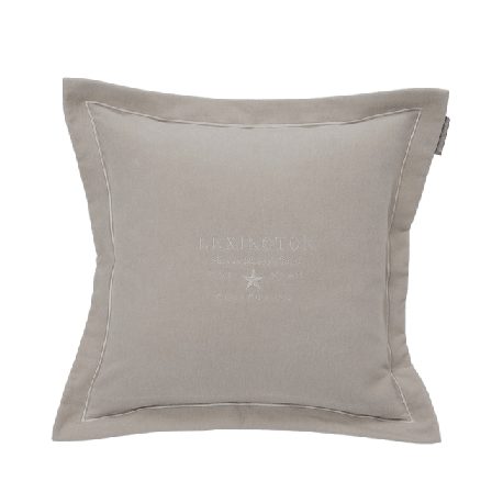Lexington Velvet Sham with Embroidery Hotel Kuddfodral Beige 50X50