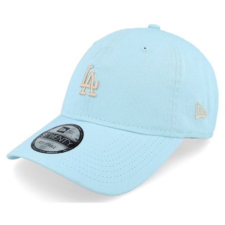 New Era - MLB Ble unconstructed Czapka Z Daszkiem - Los Angeles Dodgers Mini Logo 9TWENTY Blue Dad Cap @ Hatstore
