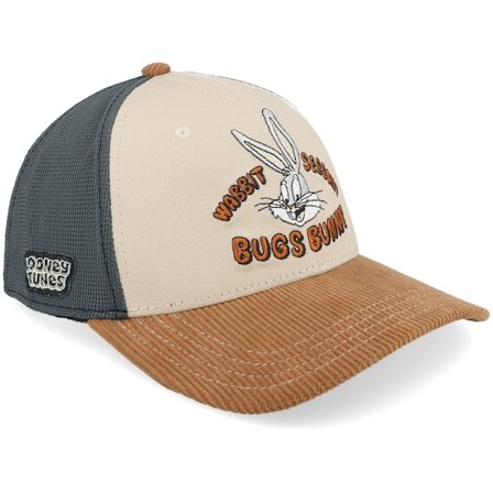 Capslab - Beige - trucker - Cap - Looney Tunes Bugs Bunny Grey/Beige/Brown Trucker - Hatstore