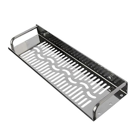 1-lags vægmonteret opbevaringshyldeholder i rustfrit stål til toilet/bad