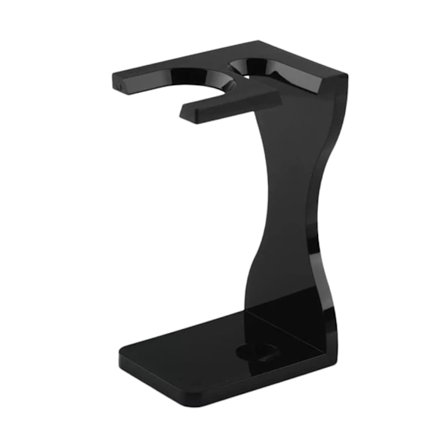 Barbermaskineholder, Skæg børsteholder, Akryl, Sikker barbermaskineholder til skrivebord, hjem, badeværelse, rejse, sort