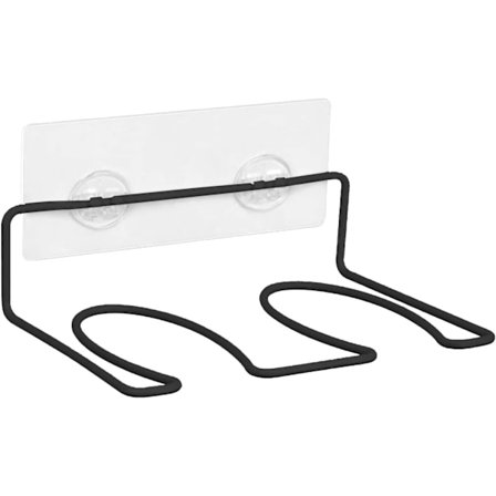 4-pakks støveloppbevaringsstativ - Veggmontert tørkerstativ - Svart