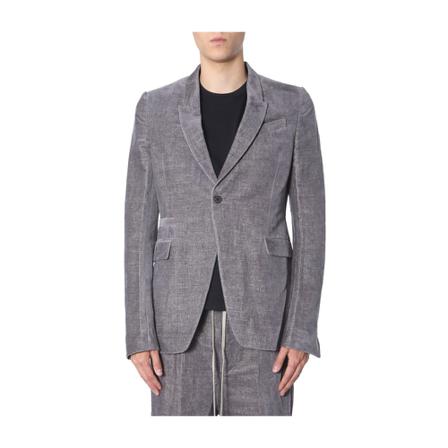 Rick Owens, Formal Blazers Grijs, Heren, Maat:L