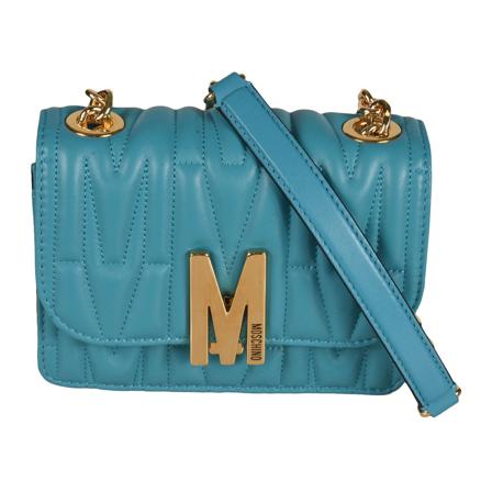 Moschino, Shoulder Bags Niebieski, Kobieta, Rozmiar: ONE Size