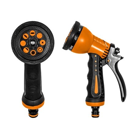 Set med 3 produkter. BLACK LINE 8-mönster sprutpistol ZEBRA mässing-zink